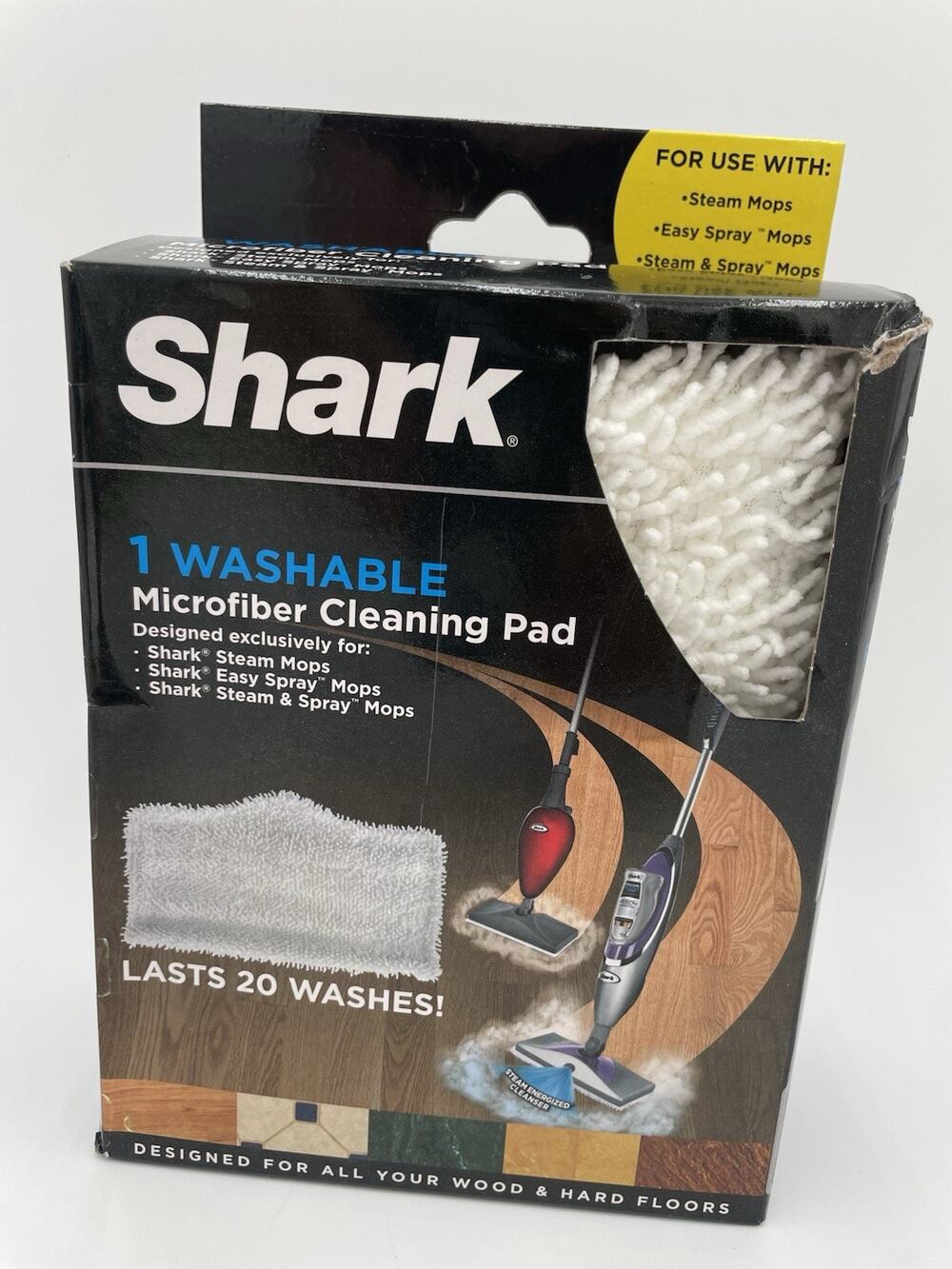 Shark Microfiber Cleaning Pad Sonic Steam Easy Spray 1 Count Washable For Floors